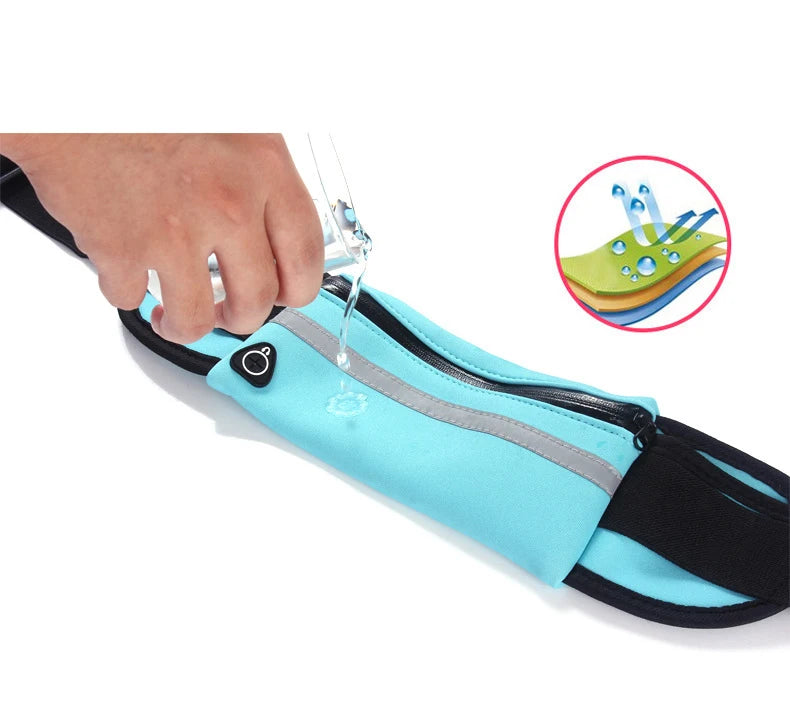 Waterproof Running Waist Bag Mobile Phone Holder Outdoor Sports Belt Bag