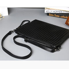 Vintage Leather Business Briefcase Shoulder Bag for Men