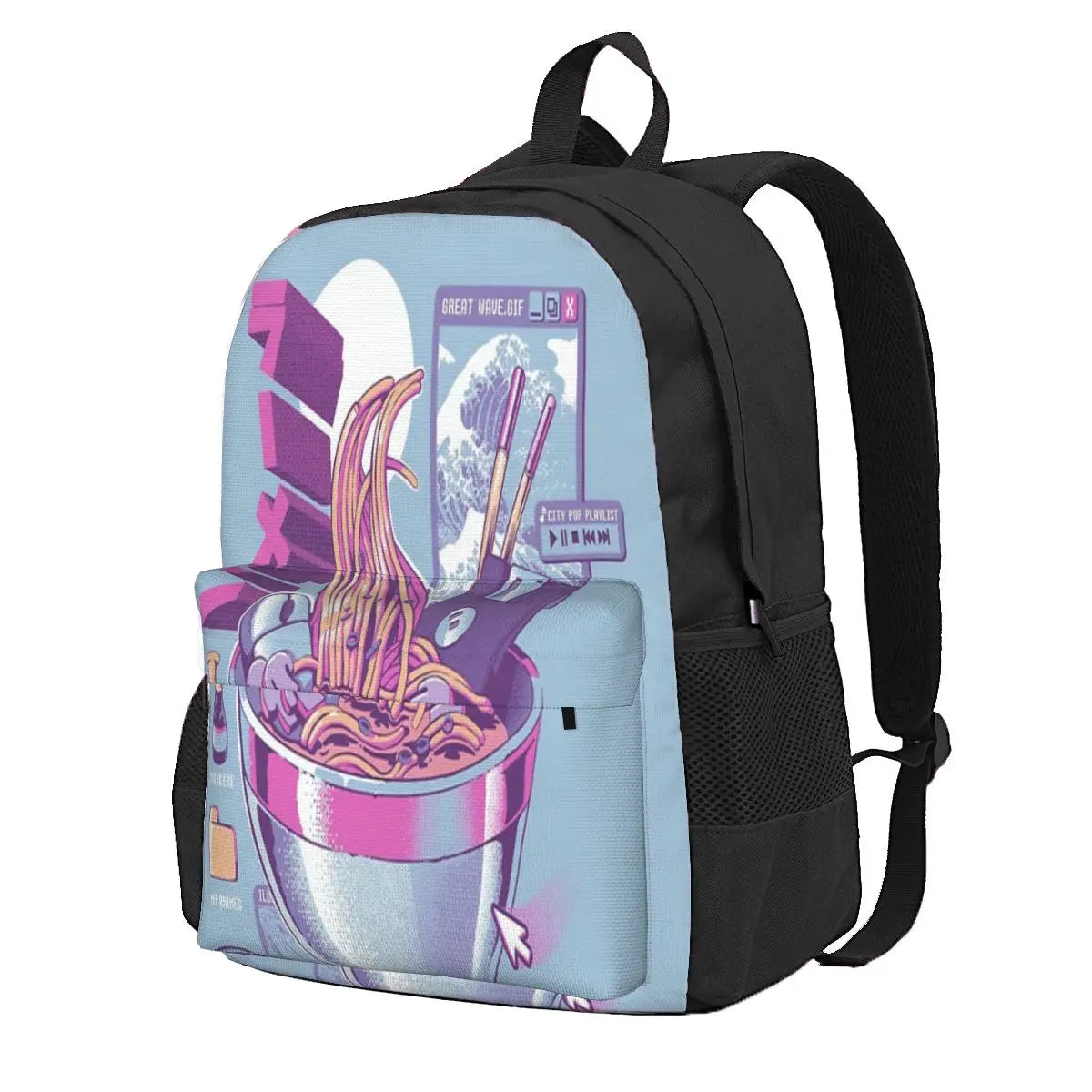 Web Ramen Backpacks Men's Backpacks Bags For Women Reusable Backpack Bags