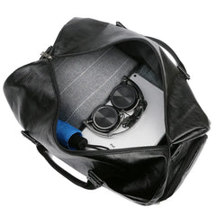 Weysfor Top Casual Travel Duffel Bag PU Leather Men Women Handbags Large Capacit