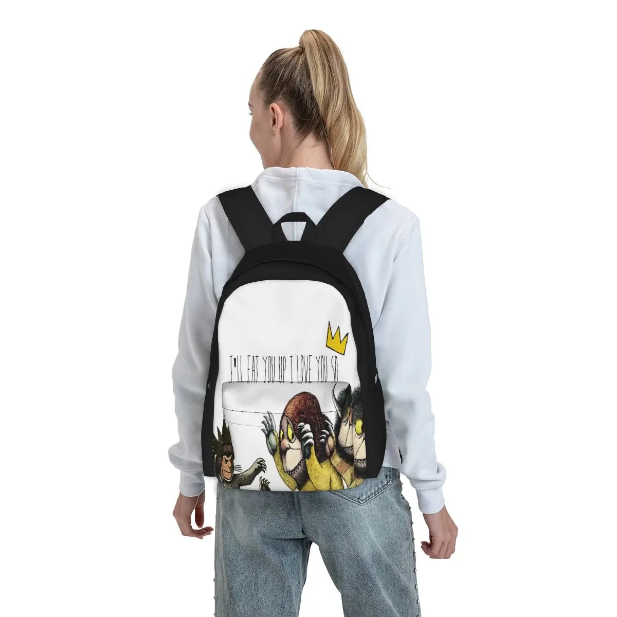 Wild Things Backpacks Men Women Eco-Friendly School Bag