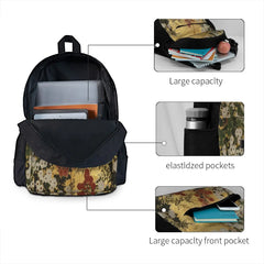 Red Chrysanthemums Floral Backpacks Men's Bag
