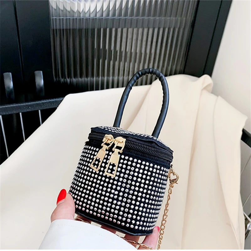 Mini Diamonds Shoulder Bag Chain Tote Small Purses Handbags