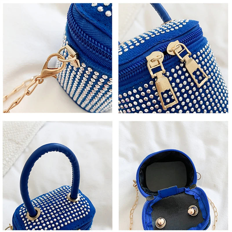 Mini Diamonds Shoulder Bag Chain Tote Small Purses Handbags