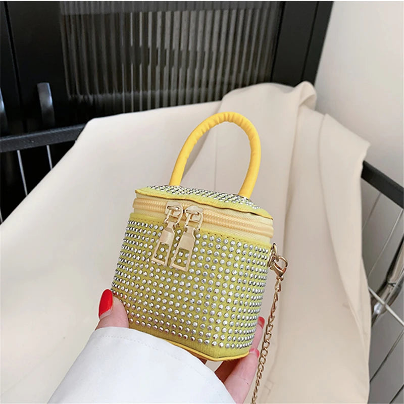 Mini Diamonds Shoulder Bag Chain Tote Small Purses Handbags