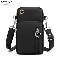 Woman Small Shoulder Bag Girl Cell Phone Sweet Key Coin Storage Organizer