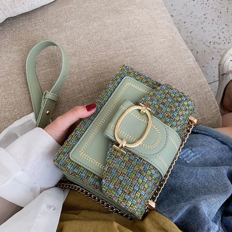Women's Wide Strap Shoulder Bag Lady Handbag and Purse