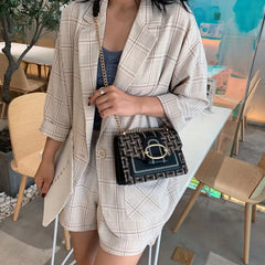 Women's Wide Strap Shoulder Bag Lady Handbag and Purse