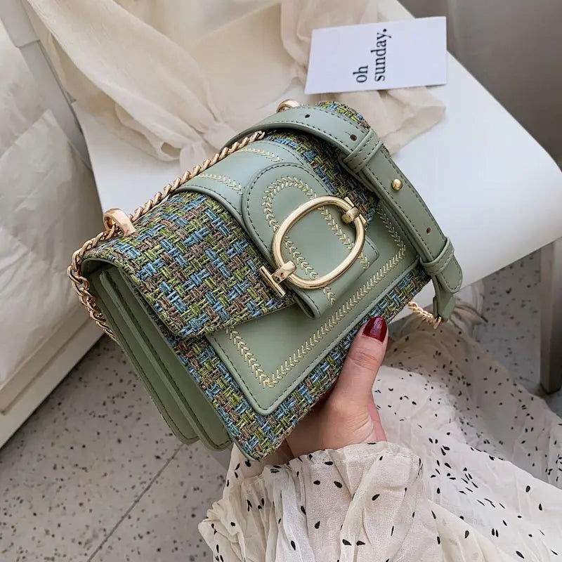 Women's Wide Strap Shoulder Bag Lady Handbag and Purse