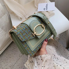 Women's Wide Strap Shoulder Bag Lady Handbag and Purse