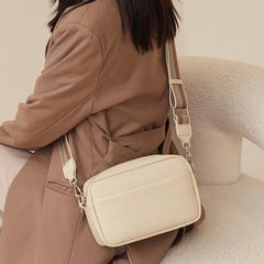 Wide Strap Women Crossbody Bags Solid Classic Ladies Handbags