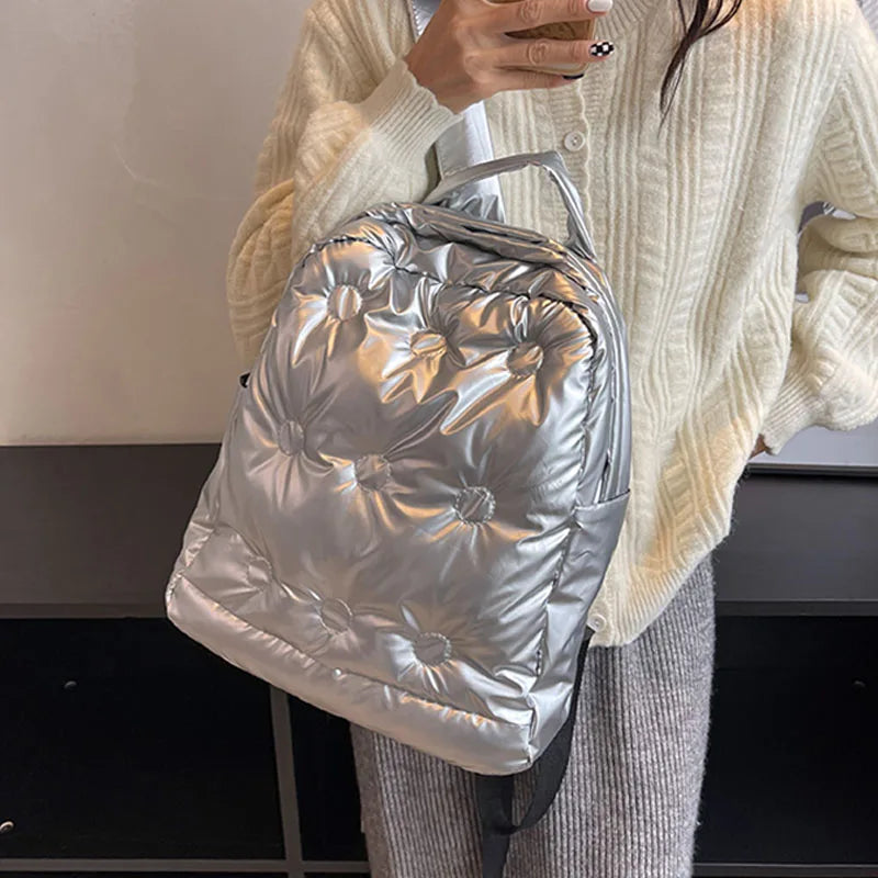 Winter Backpack Space cotton Backpacks For Teenager Student 