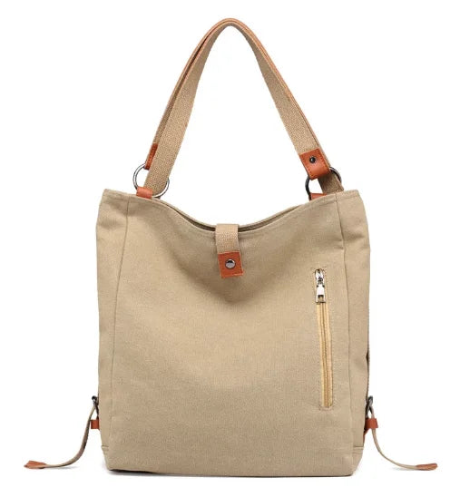 Winter Canvas Women Shoulder Bags High Function Women Back Pack