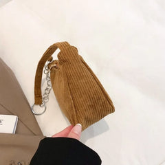Women's Winter Corduroy Underarm Bag