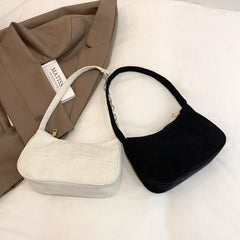 Women's Winter Corduroy Underarm Bag