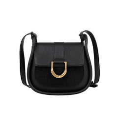 Winter Leather Shoulder Bag Solid Saddler Female Crossbody Bag