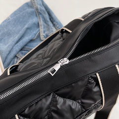 Fashionable Winter Tote Bag with Large Pockets Zipper