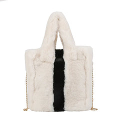 Winter Hairy Women Bag High Capacity Handbag Shoulder Tote Girls Purses Soft