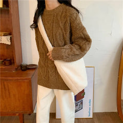 Winter Lamb Faux Fur Shoulder Bag Soft Plush Messenger Bag