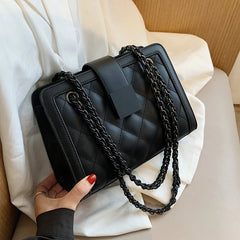 Winter Women Diamond Lattice Shoulder Crossbody Bag