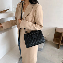 Winter Women Diamond Lattice Shoulder Crossbody Bag