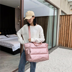 Winter Women Large Capacity Waterproof Nylon Bag Female Space