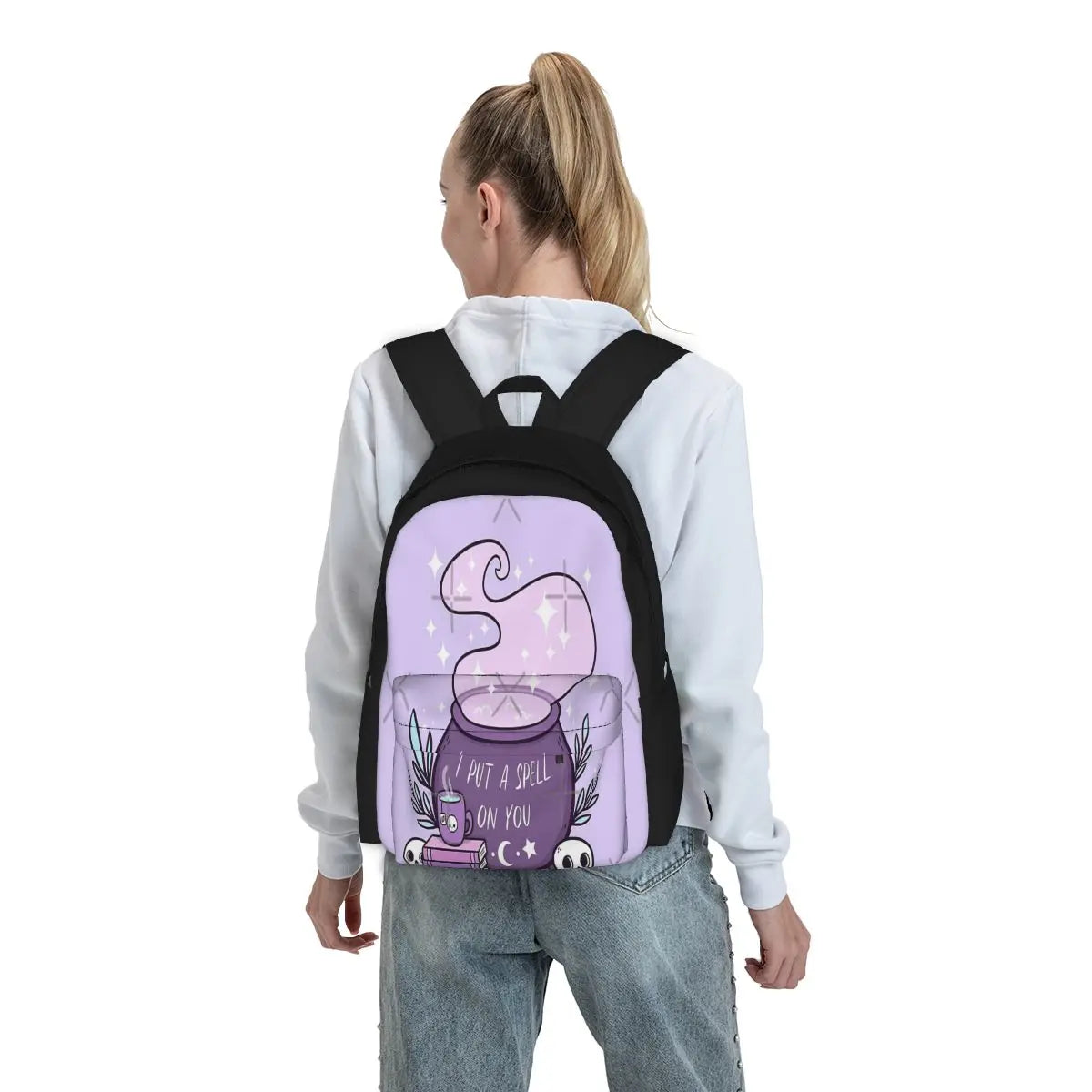 Purple Witch Cauldron Nikury Backpack for Travel