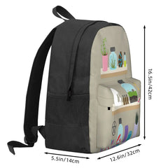 Witch Shelves Wall Backpacks Men's and Women's Eco Friendly Back Pack