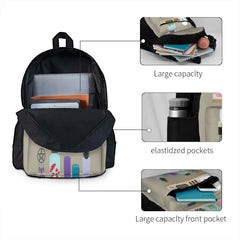 Witch Shelves Wall Backpacks Men's and Women's Eco Friendly Back Pack