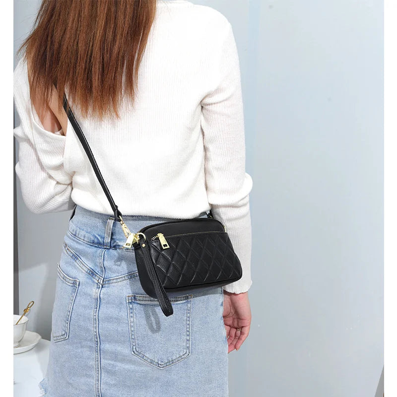 Woman Bag Leather Handbag Casual Chain Shoulder Messenger Bag