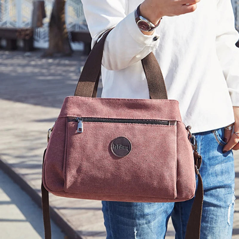 Canvas Handbag Casual Lady Hobos Single Shoulder Bag Girls Crossbody Pac