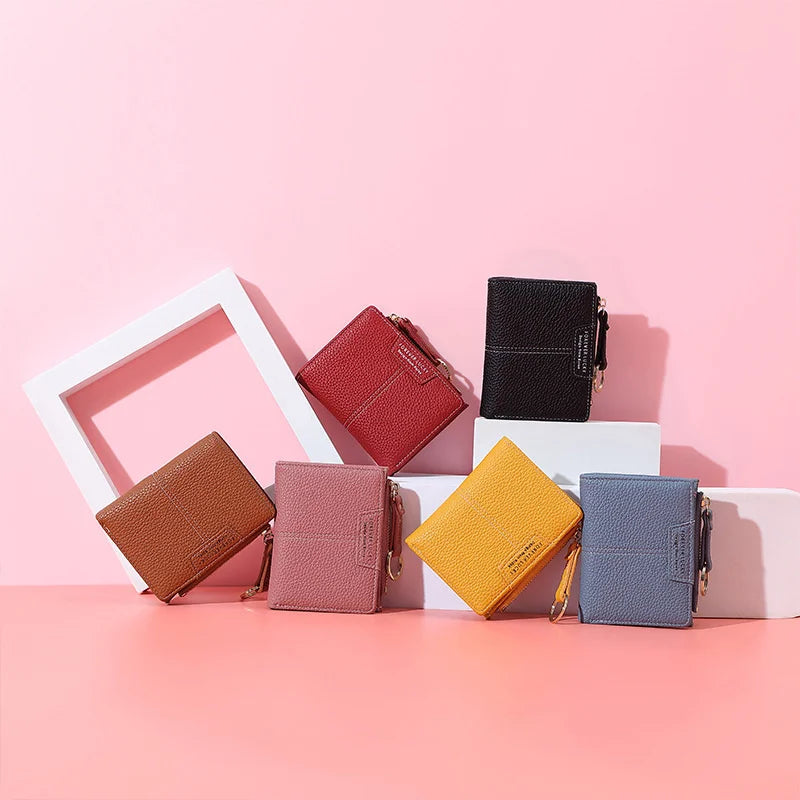 Small Lady Wallet with Hasp Clutch for Girl