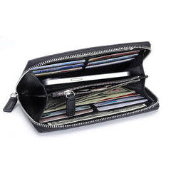 Woven Sheepskin Clutch Wallet Women's Purse Phone Bag Handbag