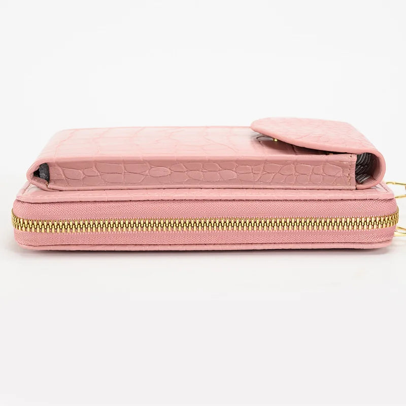 Women Crossbody Bag Large Capacity Double-layer Wallet