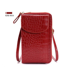 Women Crossbody Bag Large Capacity Double-layer Wallet