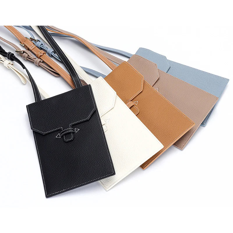 Cow Leather Crossbody Phone Bag for Women