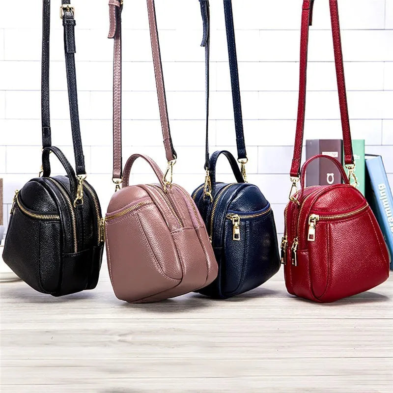 Leather Shoulder Bag for Women Small Crossbody Phone Bag