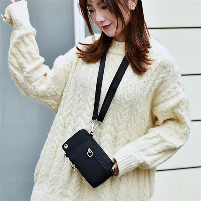 Mini Shoulder Bag Multi-Function Phone Bag Earphone Pouch Sports Bag
