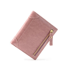 Woman Short Wallet Small Purse Student Zero Wallet Two Fold Zipper Wallet