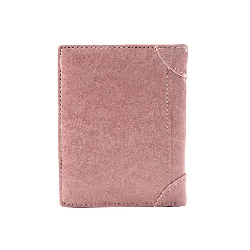 Woman Short Wallet Small Purse Student Zero Wallet Two Fold Zipper Wallet