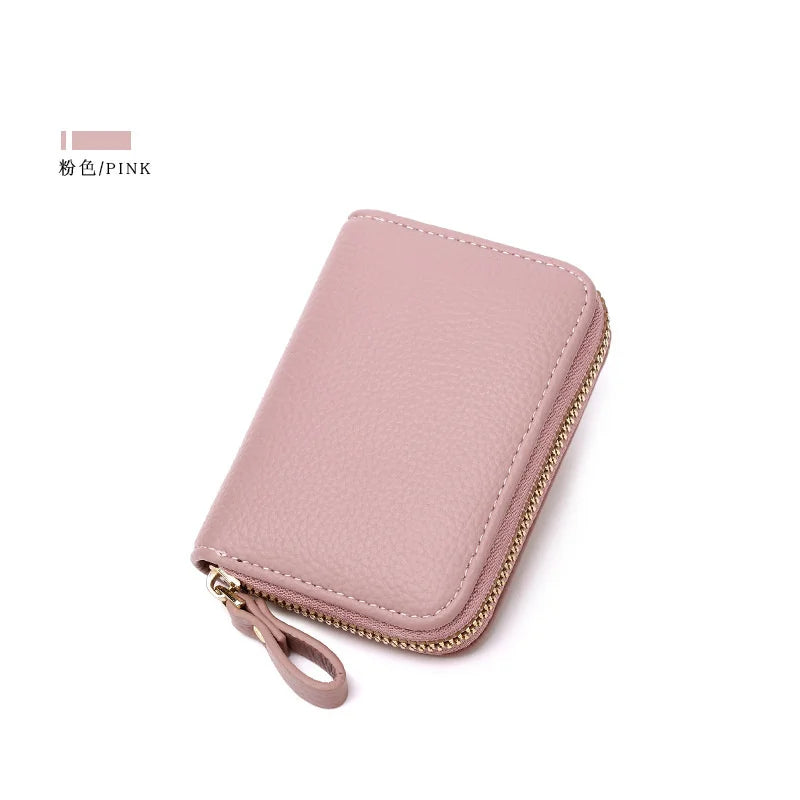 RFID Anti-theft Short Wallet Small Zipper Card Bag
