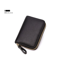 RFID Anti-theft Short Wallet Small Zipper Card Bag