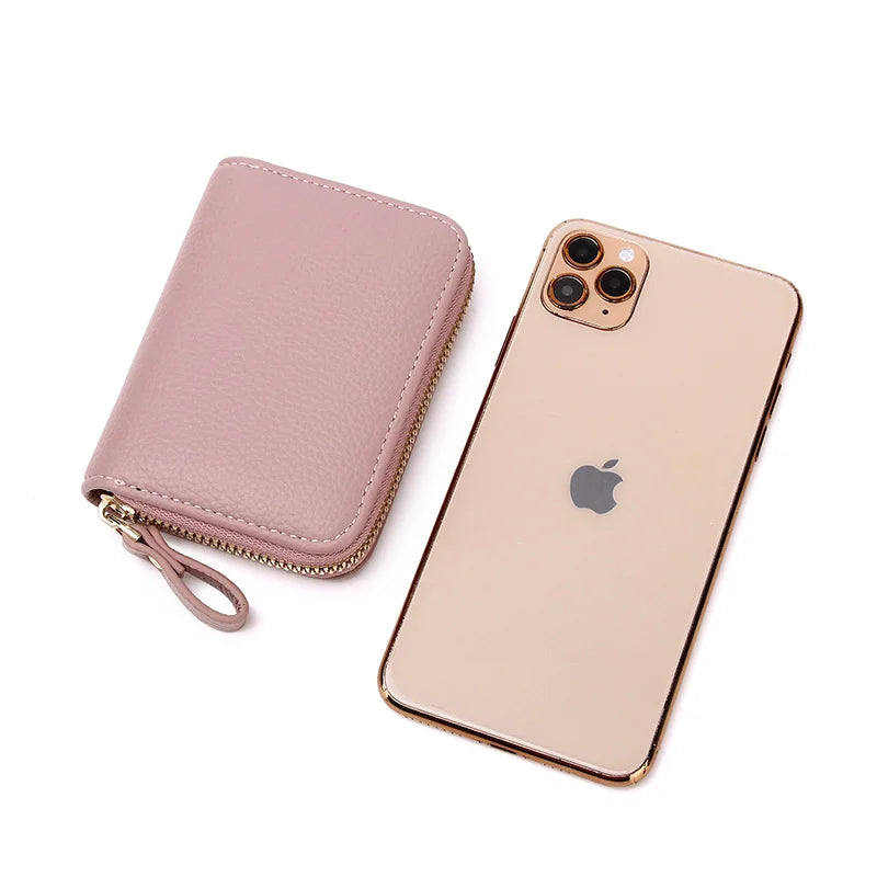 RFID Anti-theft Short Wallet Small Zipper Card Bag