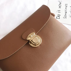 Mini Mortise Lock Shoulder Bag Single Crossbody