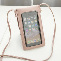 Women Shoulder Bag Clutch Hollow Out Ladies Touch Screen Phone Crossbody