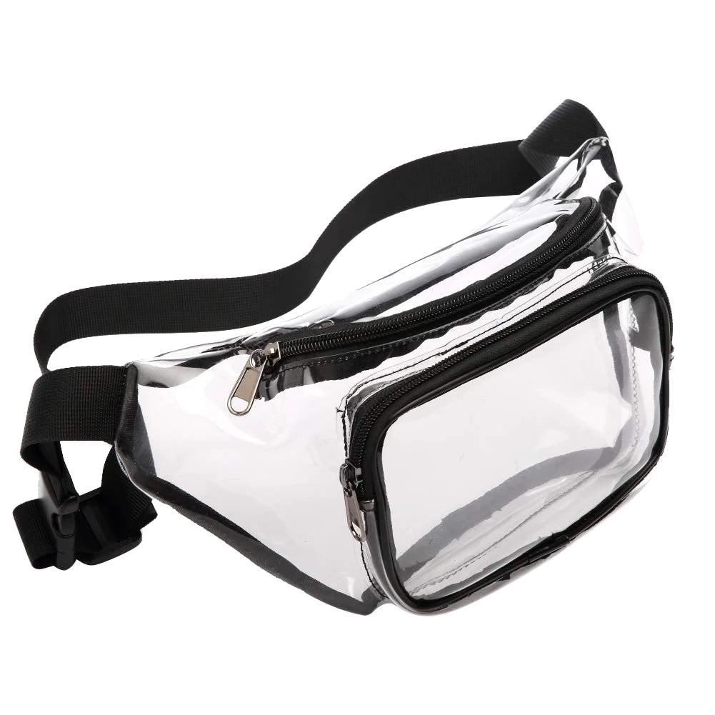 Clear Fanny Pack Waterproof Waist Bag Stadium Approved Clear Purse