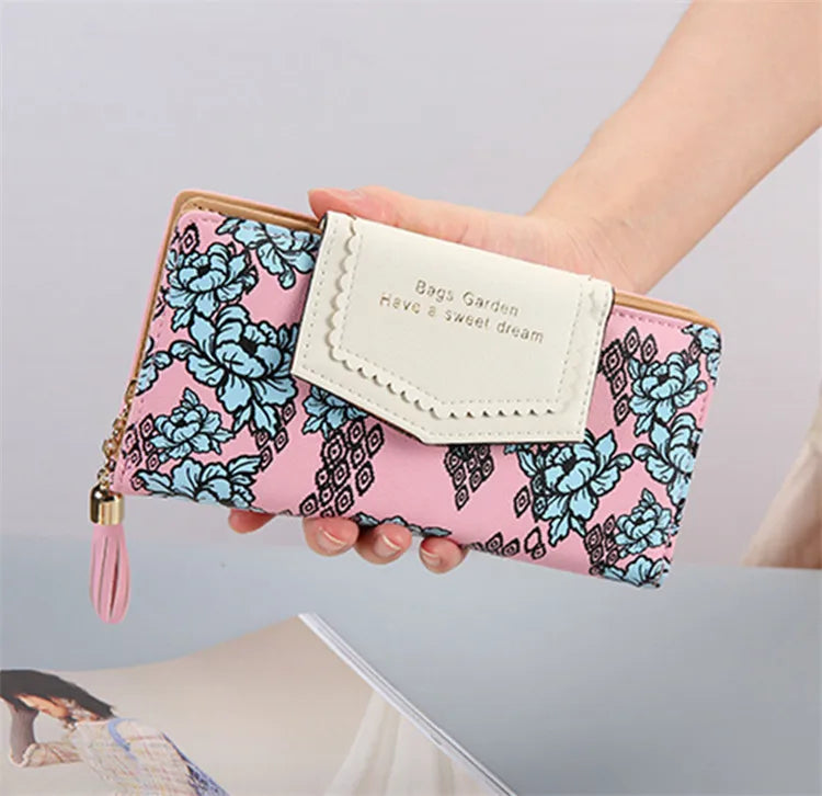 RFID Family Long Wallet Leather Paris