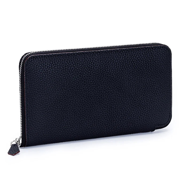 Cow Leather Woman Wallet Coin Bag Mobile Phone Girl Purse