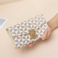 Vintage Leather Wallet Long Purse for Women