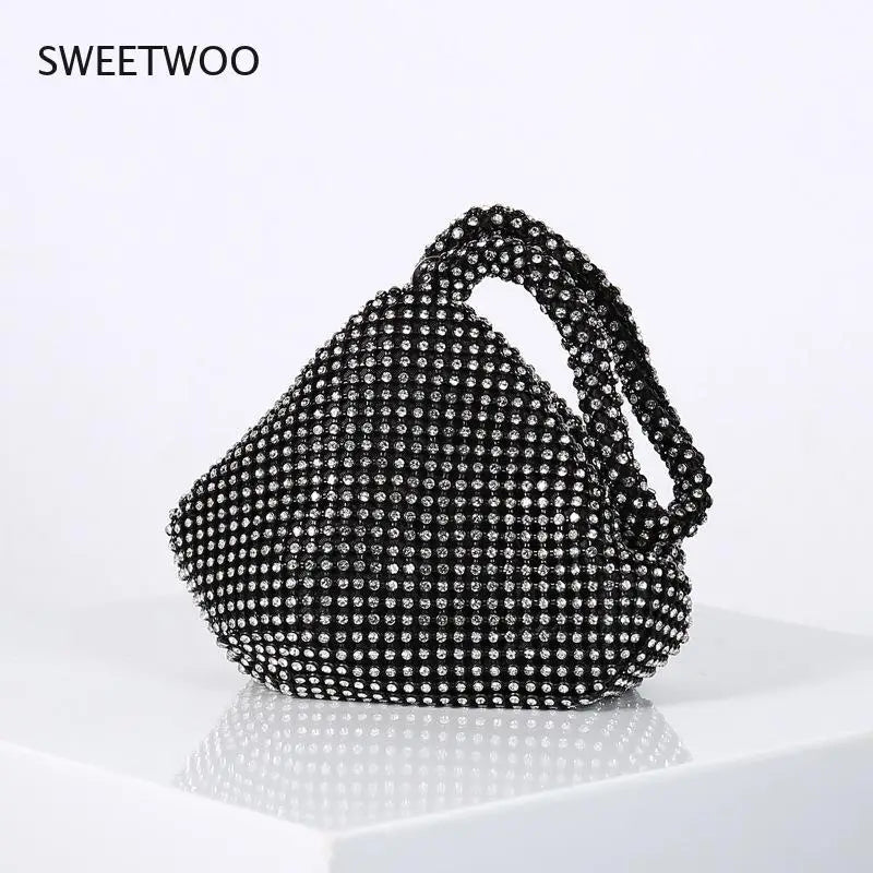 Diamonds Mini Handbag Evening Clutch Bag Purse Euro-America Style